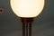 Art Deco Brass Table Light with Milkglass Globe, 1970s 10