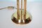 Art Deco Brass Table Light with Milkglass Globe, 1970s 12