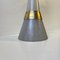 Mid-Century Italian Glass & Brass Pendant Light attributed to Stilnovo, 1950s 9