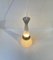 Lampe à Suspension Mid-Century en Verre et Laiton attribuée à Stilnovo, Italie, 1950s 3