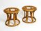 Tabourets en Bambou, Italie, 1960s, Set de 2 2