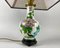 Vintage Cloisonné Table Lamp with Peony Decoration, China, 1970s 3