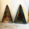 Mid-Century Modern Paintings on Mural Triangular Glass Plates, 1950s, Set of 2 13