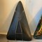 Mid-Century Modern Paintings on Mural Triangular Glass Plates, 1950s, Set of 2, Image 6