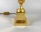 Gilt Brass Table Lamp by Maison Charles for Boulanger, Belgium, 1980s, Image 3