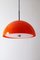 Space Age Orange Ceiling Lamp by Frank Bentler for Wila, 1970s 2