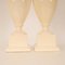 Italienische Vintage Keramik Vase Lampen in Off White von Maison Charles, 1970er, 2er Set 2