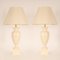 Italienische Vintage Keramik Vase Lampen in Off White von Maison Charles, 1970er, 2er Set 10