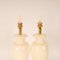 Italienische Vintage Keramik Vase Lampen in Off White von Maison Charles, 1970er, 2er Set 11