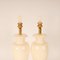 Vintage Italian Ceramic Vase Lamps in Off White by Maison Charles, 1970s, Set of 2 11