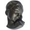 Mid-Century Wall Ceramic Sculpture Woman Face Mask, Germany, 1970s, Image 1
