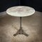 Brocante Round Bistrot Table in Marble and Cast Iron 4