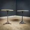 Brocante Round Bistrot Table in Marble and Cast Iron 2