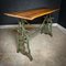Standing Table with Green Cast Iron Chassis, Image 1
