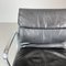 Black Leather Soft Pad Group Chair by Charles and Ray Eames for Herman Miller, 1960s 5