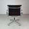 Black Leather Soft Pad Group Chair by Charles and Ray Eames for Herman Miller, 1960s 3