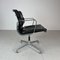 Black Leather Soft Pad Group Chair by Charles and Ray Eames for Herman Miller, 1960s, Image 2