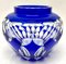 Vase en Cristal Bleu Cobalt de Val Saint Lambert, 1950s 5