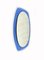 Mid-Century Wall Mirror in Blue Glass attributed to Veca, Italy, 1970s, Image 4