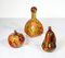 Blown Glass Vases by De Wan, Set of 3 1
