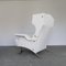 Large Vintage Lounge Chair in Fabric and Metal, 1960s 12