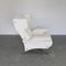 Large Vintage Lounge Chair in Fabric and Metal, 1960s 7