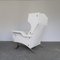 Large Vintage Lounge Chair in Fabric and Metal, 1960s 11