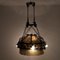 Large Metal Ceiling Lamp, 1940s, Image 4