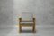 Vintage Dusty Sessel aus Holz & Stoff 2