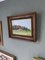 Red Cottage Mini Landscape, 1950s, Oil on Canvas, Framed 4