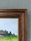 Red Cottage Mini Landscape, 1950s, Oil on Canvas, Framed 5