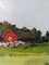 Red Cottage Mini Landschaft, 1950er, Öl auf Leinwand, Gerahmt 8