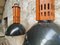 French Industrial Enamel Hanging Lamps, Set of 2 2