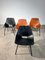 Leather Tonneau Chairs in Pierre Guariche, 1960, Set of 4, Image 4