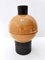 Postmodern Italian Burnt Orange and Black Ceramic Cookie Jar from Rometti, 1960s 1