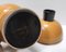 Postmodern Italian Burnt Orange and Black Ceramic Cookie Jar from Rometti, 1960s 10