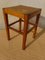 Vintage Wooden and Rattan Stool, 1940s, Image 3