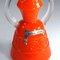 Vase en Verre Orange de Empoli, Italie, 1960s 6