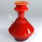 Italian Red Glass Vase from Empoli, 1960s 2