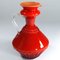 Vase en Verre Rouge d'Empoli, Italie, 1960s 2