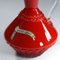 Italian Red Glass Vase from Empoli, 1960s 4