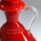 Italian Red Glass Vase from Empoli, 1960s 7