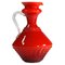 Italian Red Glass Vase from Empoli, 1960s, Image 1