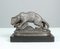 Antique Zinc Casting Panther Sculpture, 1880s 1