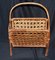 Wicker and Rattan Magazine Rack, 1960s, Image 6