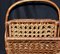 Wicker and Rattan Magazine Rack, 1960s 4