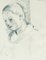 Albert Chavaz, Jeune fille, Bleistift auf Papier, gerahmt 1