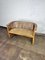 French Bench with Rattan Webbing 2