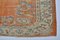 Modern Turkish Orange Handmade Oushak Faded Rug 8