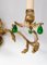 Applique Antique en Bronze avec Cristaux Verts, 1890s 6